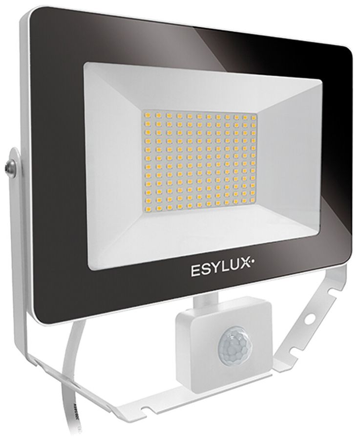 Projecteur LED ESYLUX AFL BASIC, 50W 3000K 5000lm 240×60×230mm IP65, blanc