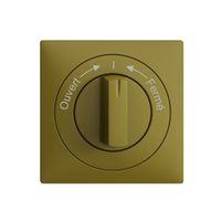 Kit frontal EDIZIOdue Ouvert->I<-Fermé olive 60×60mm pour contact pivotant