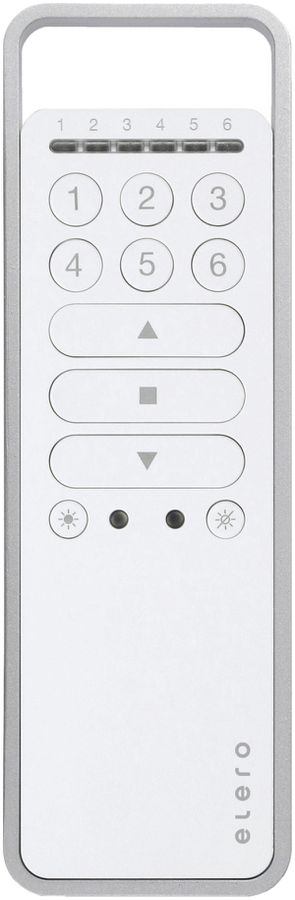 Telecomando RF elero ProLine VarioCom, 6-canale, a batteria, bianco