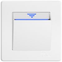 UP-Hotelcard KNX EDIZIO.liv SNAPFIX® mit Busankopppler ws