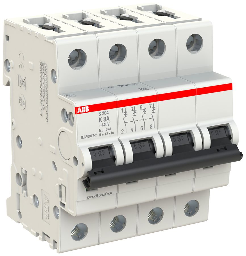 Leitungsschutzschalter ABB S204-K8 8A 6kA