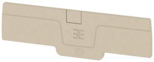 Plaque de fermeture Weidmüller série A AEP DT 2.5 4C 94.25×2.1mm, beige