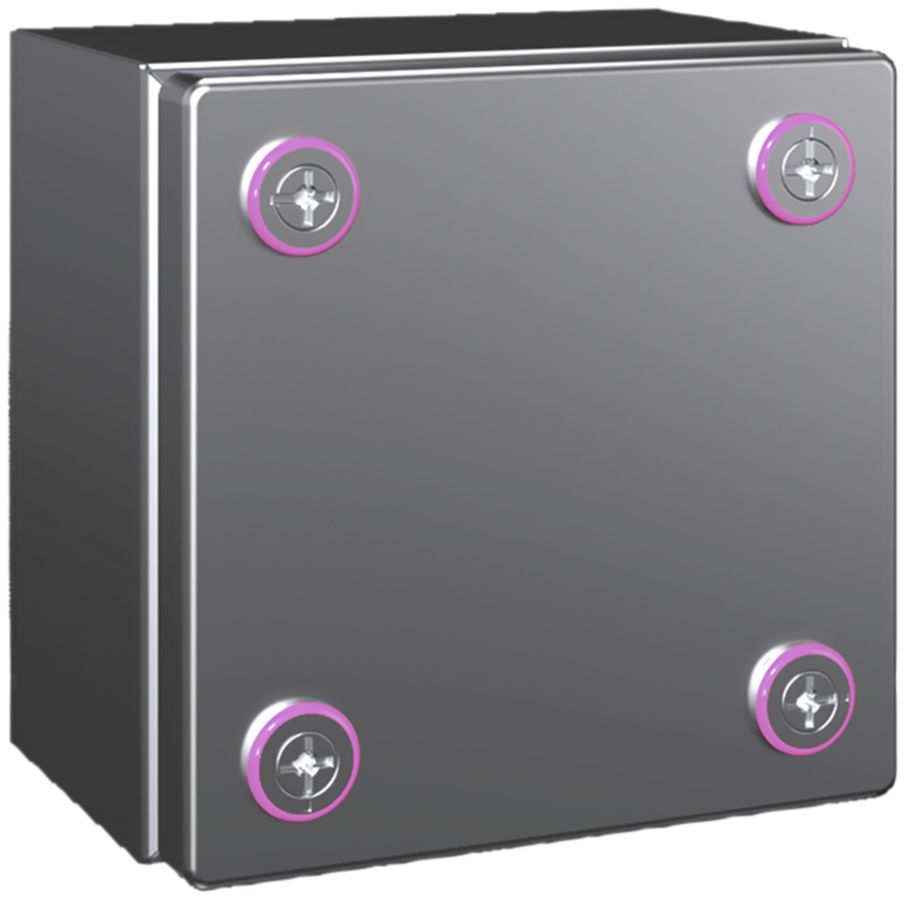 Petit boîtier Rittal KX Jonction, IP66, 150×150×120mm, acier fin V2A
