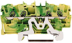 Durchgangsklemme WAGO TOPJOB S 1.5mm² 4L grün/gbSerie 2001