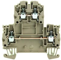 Borne multi-étage Weidmüller WDK N connexion à vis 2.5mm² 2 étages beige