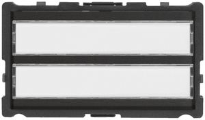 Ruftaster-Halbmodul Hager elcom.one mit LED-Schild für 2Wohnungen