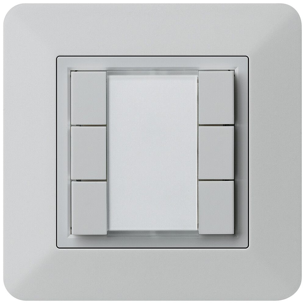 AP-Multifunktionstaster kallysto.trend KNX RF 6-fach hellgrau