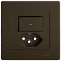 UP-Montageset EDIZIO.liv SNAPFIX® für Kombi.T13 m.1 Knopf bel.m.Frontlinse br