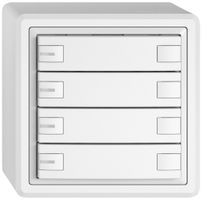 AP-KNX-Taster RGB EDIZIO.liv SNAPFIX® Temperaturfüh.RGB-LED 4×T 2-Tbed.ws