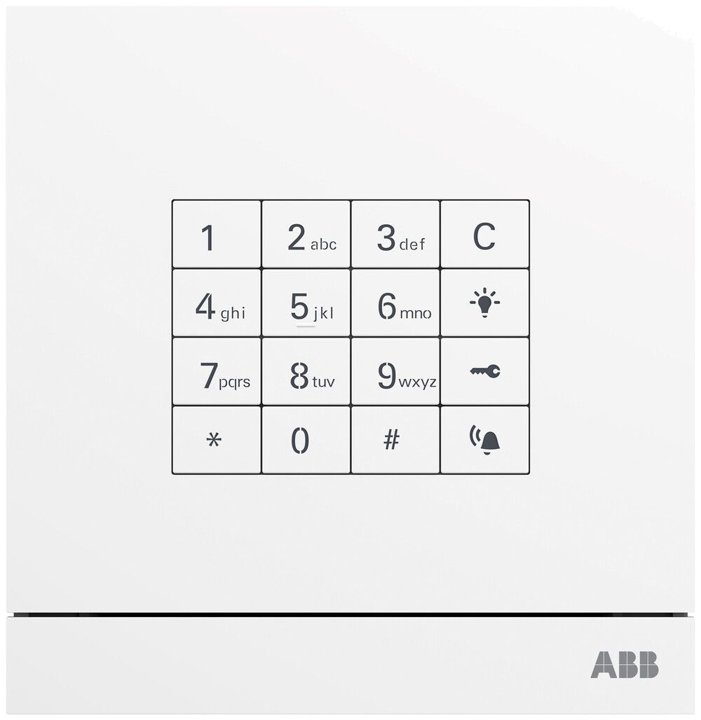Stazione esterno ABB-Welcome con modulo tastiera, bianco