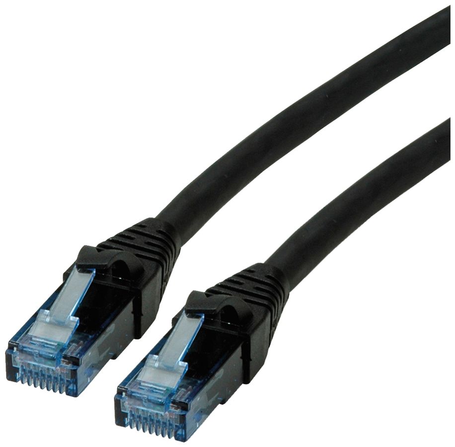 Cavo patch RJ45 ROLINE cat.6A U/UTP AWG26 LSZH nero 2m