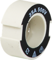 Schraubpasseinsatz DIII E33 500V aus Keramik 35/40A nach DIN 49516 schwarz