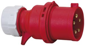 Spina inverter di fase Brennenstuhl CEE 32A 3L+N+PE 400V 6h ro Ø75×185mm IP44