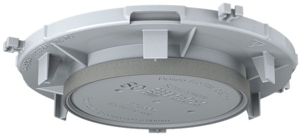 Plaque frontale HaloX 100 pour béton de parement découpe au plafond Ø80mm