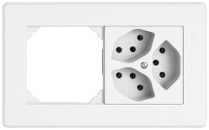 Combinaison ENC EDIZIO.liv SNAPFIX® 1×2 96×156mm vide+3×T13S blanc