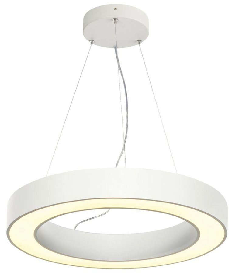 LED-Pendelleuchte SLV MEDO RING 60 DALI 34W 2095lm 3000K Ø600×80mm weiss
