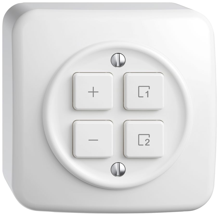 AP-Dimmer DALI STANDARDdue Wiser SNAPFIX® 1 Szene 4 Tasten ws