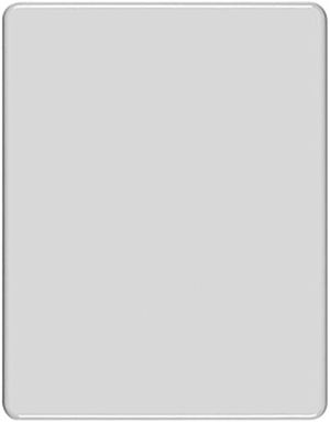 Plaque de recouvrement 4×3 grd.I sans alésage blanc