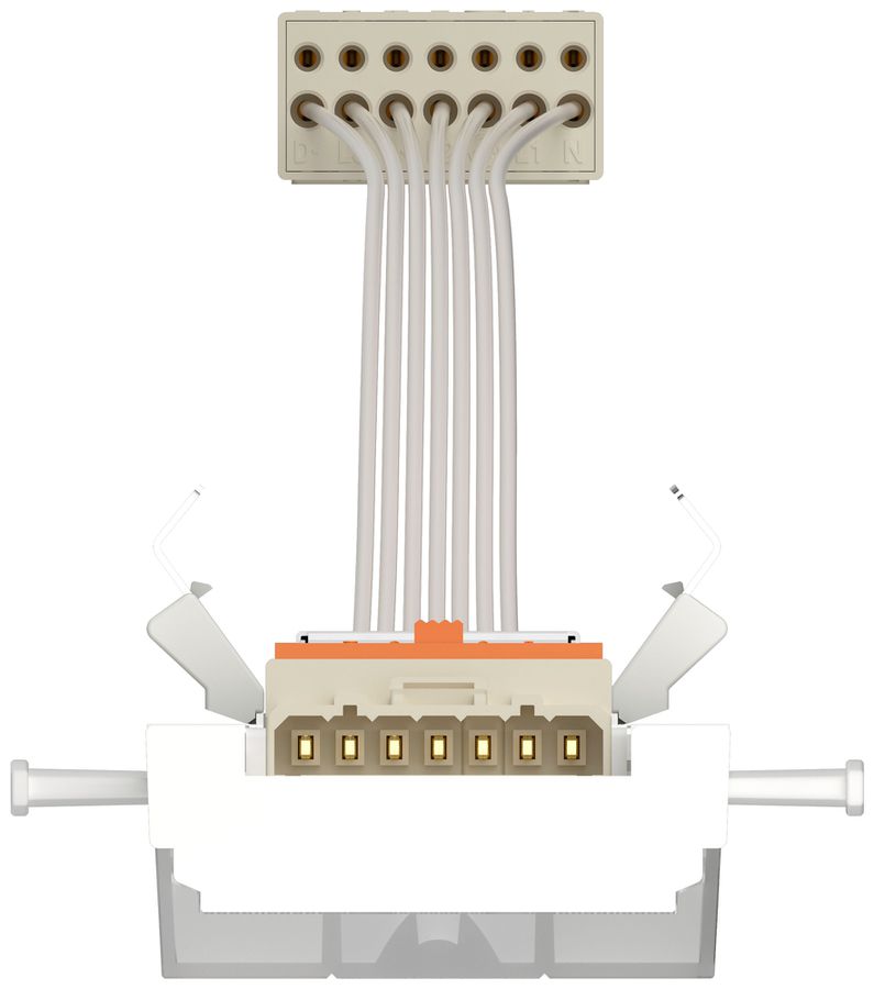 LED-Leuchteinsatz DOTLUX LINEAone 74W 12950lm 4000K VWB DALI 1470mm weiss
