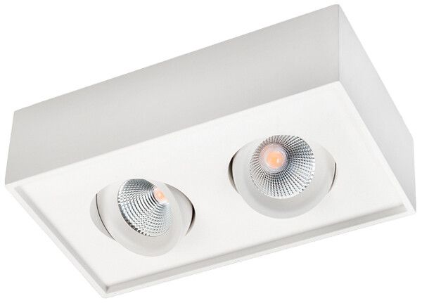 AP-LED-Downlight SG Cube 16W 1160lm 2700K WB DIM 231×132×65mm weiss