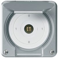 Interruttore a chiave quadrata INC robusto IP55 con coperchio S0/1P alluminio