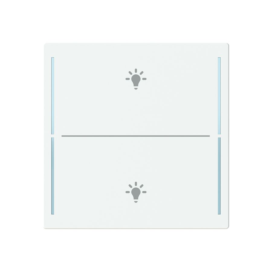 Tasterabdeckung ABB SIDUS touch 2-fach "Taster-Beleuchtung" weiss