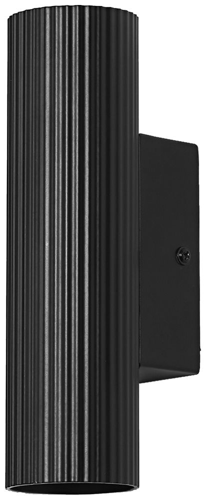 Applique LEDVANCE Decor Drums GU10 2×5W diretto/indiretto Ø55×200×85mm nero