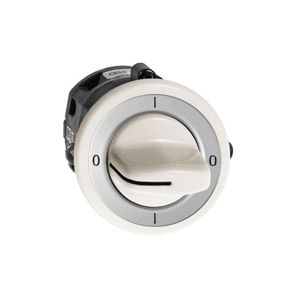 UP-Drehschalter FH 0/2P weiss mit Drehgriff