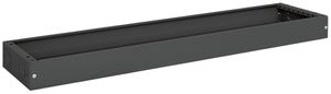 Zoccolo Hager univers 100×1300×275mm per armadio FR nero RAL 9005