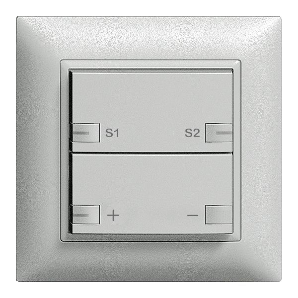 UP-Dimmer ZEP 1K/2T 1…10V mit LED EDIZIOdue silver