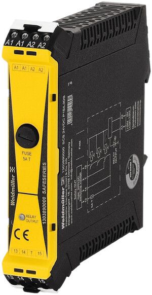 Relais de sécurité Weidmüller SAFESERIES SCS P1SIL3DS 24VDC 35mA 5A, SIL 3