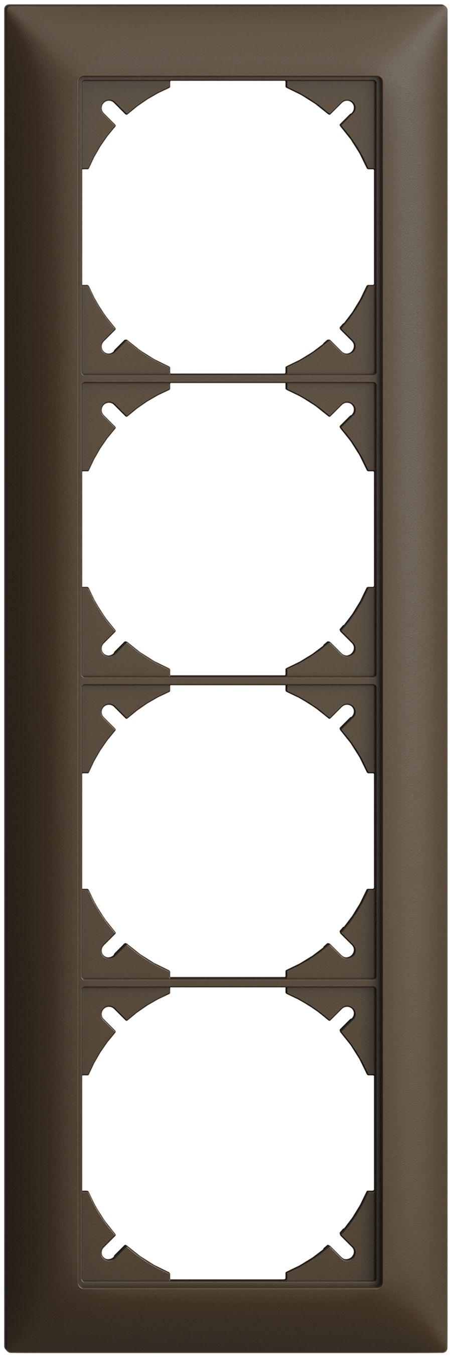 Abdeckrahmen EDIZIOdue 4×1 coffee