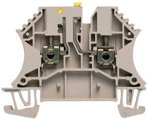 Messtrenn-Reihenklemme Weidmüller WTR 2.5 Schraubanschluss schwenkbar TS35 beige