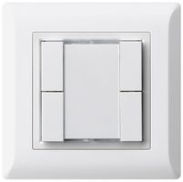 UP-Universaltaster 4×kallysto.line ohne LED weiss