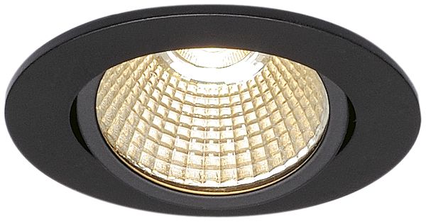 EB-LED-Deckenleuchte SLV NEW TRIA 68 ROUND 7.2W 1800…3000K EB-Ø68mm schwarz