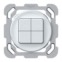 Interrupteur stores ENC origin 2P 4×touches 77×77mm blanc