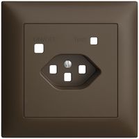 Kit frontal EDIZIOdue pour prise FI FMI, T23, coffee