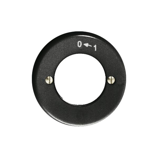 Frontset 0-1 schwarz, für Schlüsselschwenktaster FH