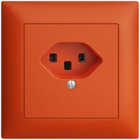 UP-Steckdose EDIZIOdue T23 16A orange, Schraubklemmen