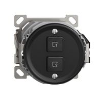 AP-Szenentaster 2 Szenen vertikal/2T Sdue Wiser schwarz