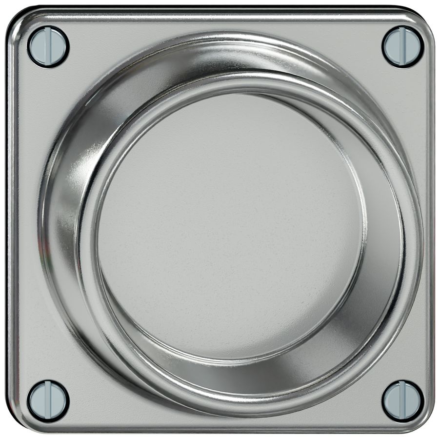 Insert de fermeture ELEMENT SNAPFIX® 1×1 horizontal 87×87×36mm aluminium