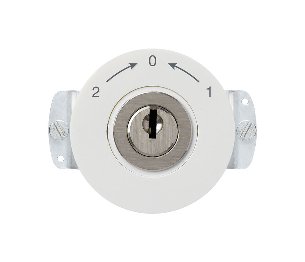 Inserto per contatto rotativo a chiave basico 1L invertitore KABA 8 2-0-1 bianco