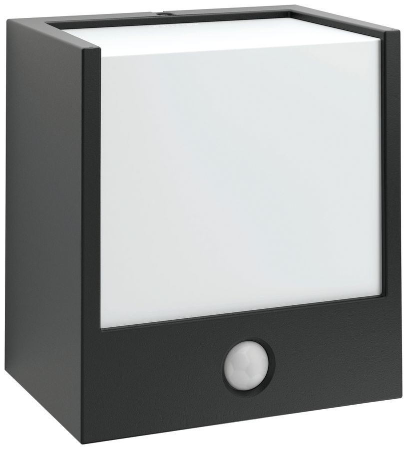 Applique LED MACAW PIR 3.5W, 2700K, 320lm, IP44, noir