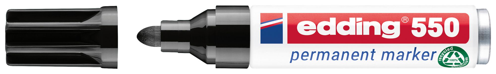Markierstift edding 550 Filzstift schwarz 120mm