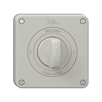 Drehschalter NEVO N.CO, 2/1 L, Drehgriff, KS, 0-Manuale-0-Automatico, lichtgrau