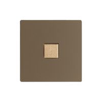 Kit de recouvr. EDIZIOdue elegance pour poussoir simple hazel