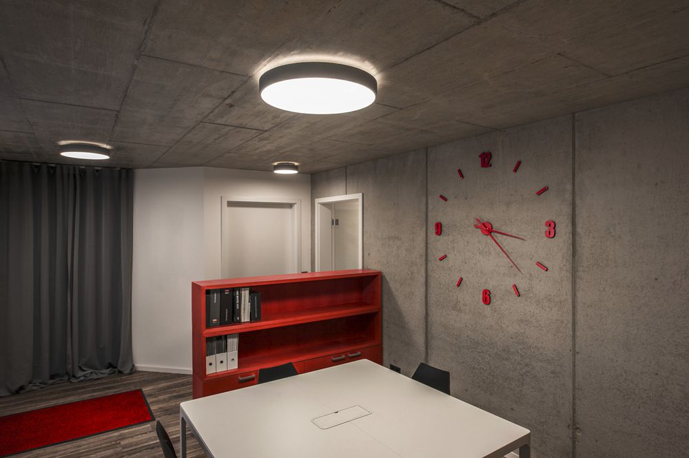 LED-Deckenleuchte SLV MEDO PRO 30DC 10W 1250lm 930/940 IP50 DALI Ø280mm schwarz