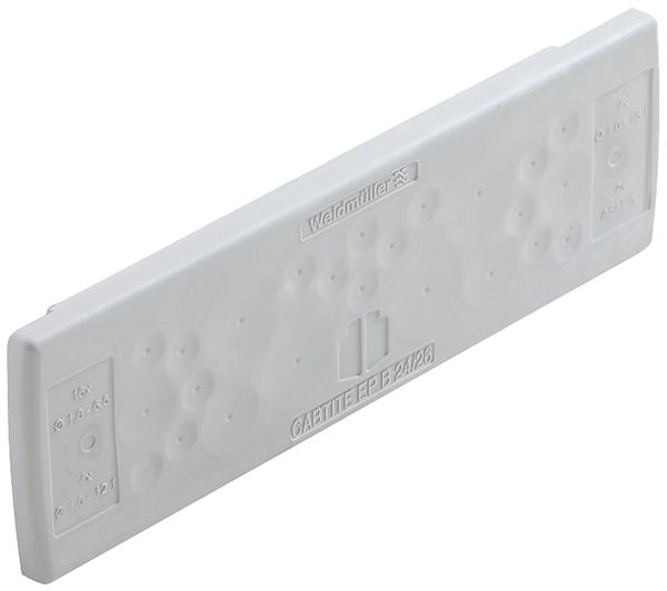 Einführungsflansch WM CABTITE EP B 24/26 142×44×12mm TPE grau