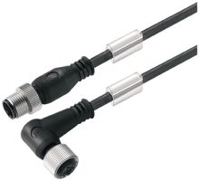 Cavo Weidmüller M12/M12 4L 0.6m spina dritta/presa angolata PUR noir, A