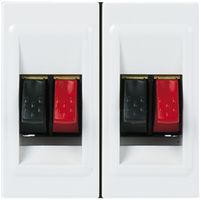 Presa altoparlante INS MOS bianco doppio 2 moduli